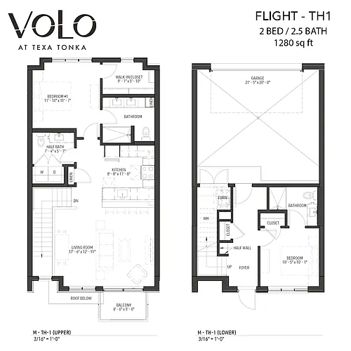 Floor plan Flight - Townhome