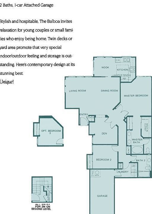 Floorplan from original brochure