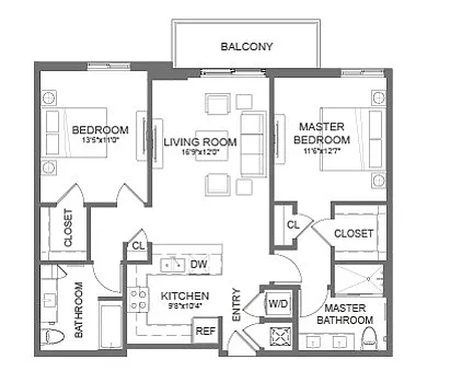 Floor plan B1D