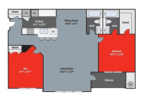 Floor plan Conway w/den