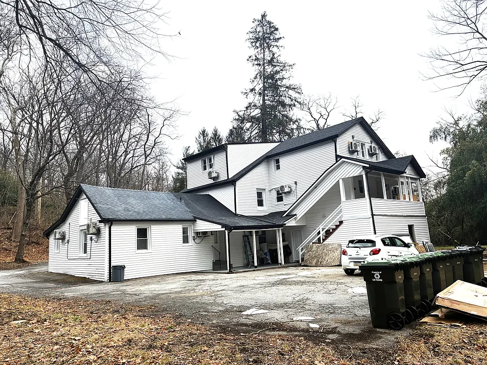Back of the apartment complex