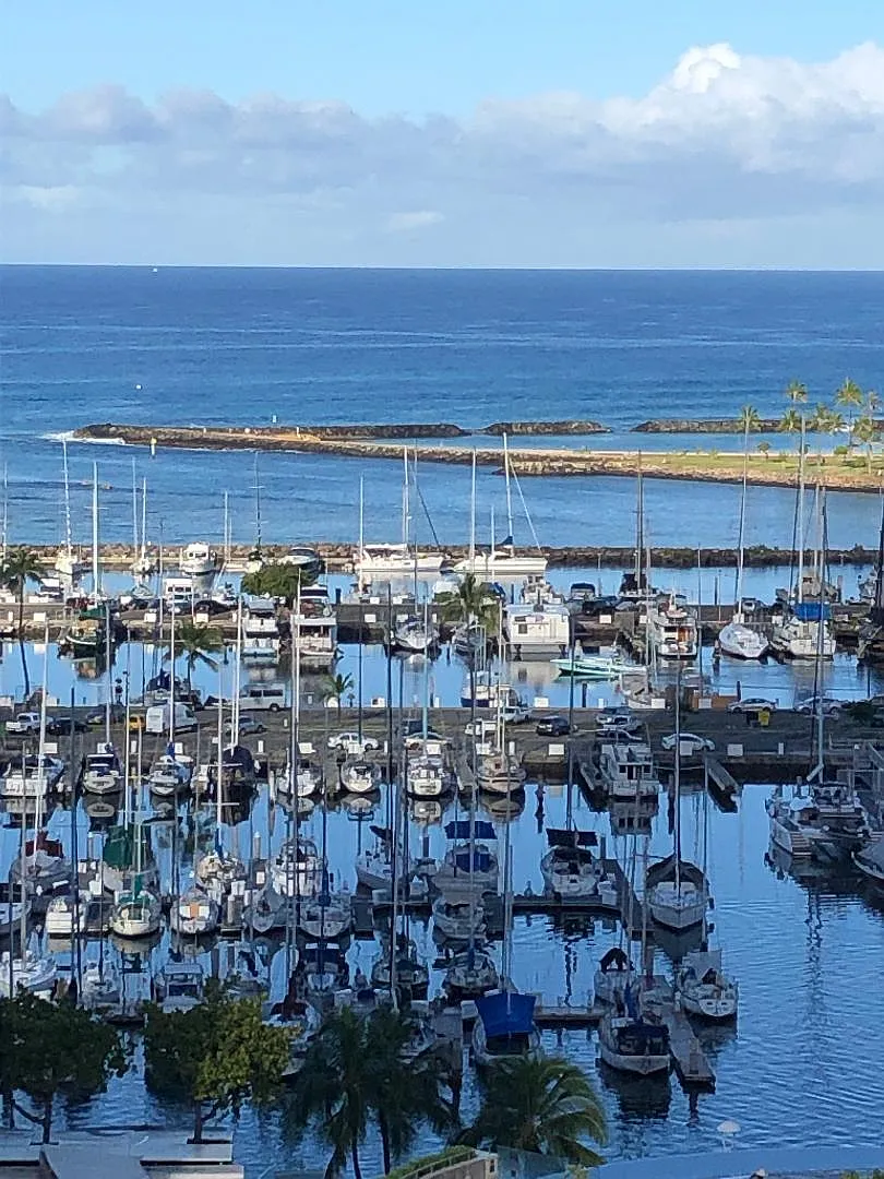 Taken from building , Magic Island and Ala Wai Harbor - 1690 Ala Moana Blvd #1001