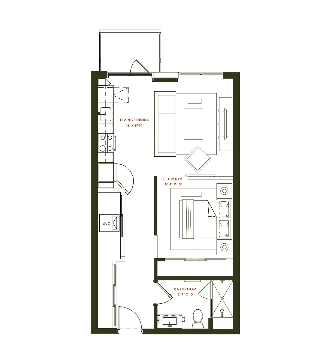 Floor plan S3 Balcony
