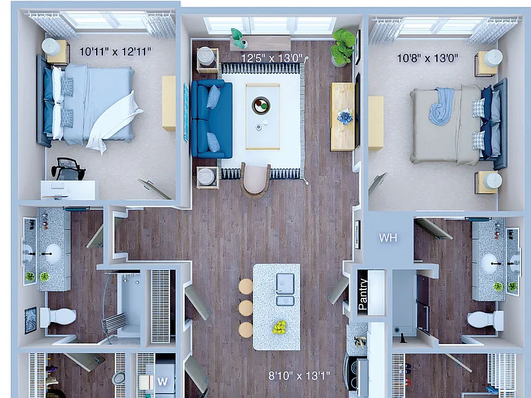 B1.4 floor plan 810 Ninth