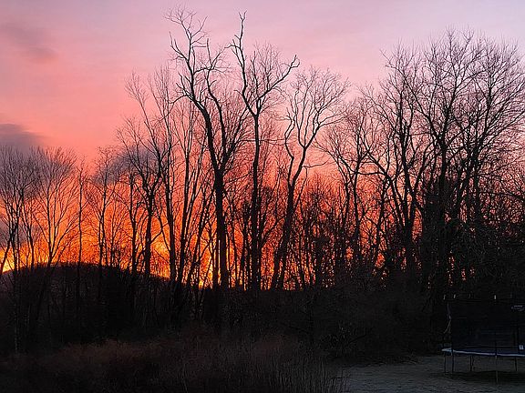 Sunrise from the deck