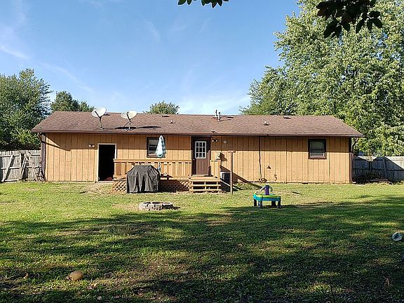 From back of fence in the backyard