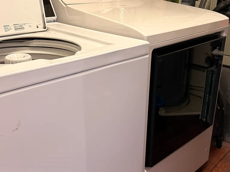 Full size washer and dryer in unit