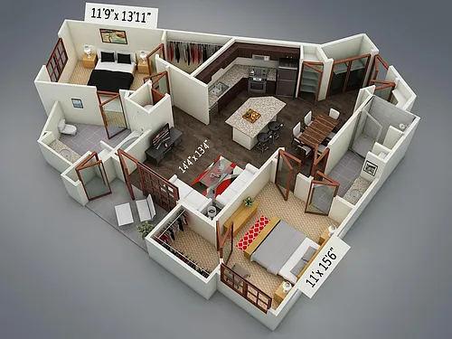 Floor plan B4