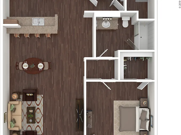 Rome: Beds - 1: Baths - 1: SqFt Range - 833 to 833