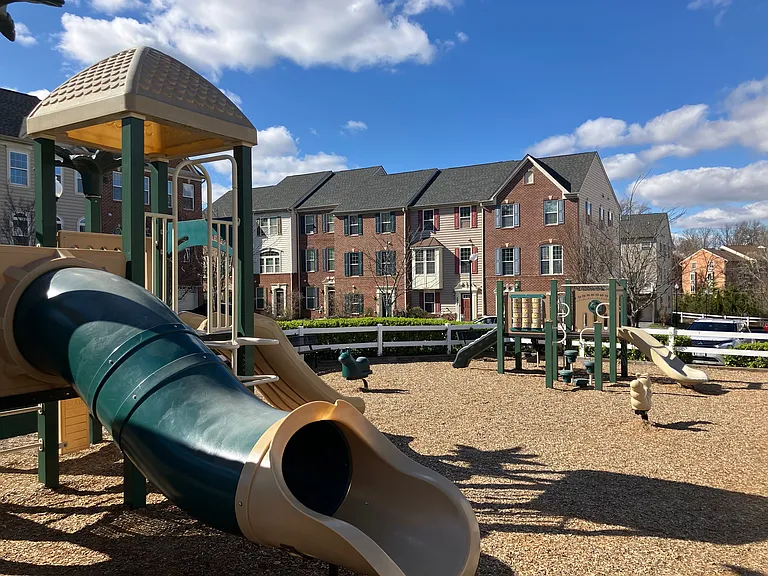 The neighborhood playground keeps the local kids happy.
