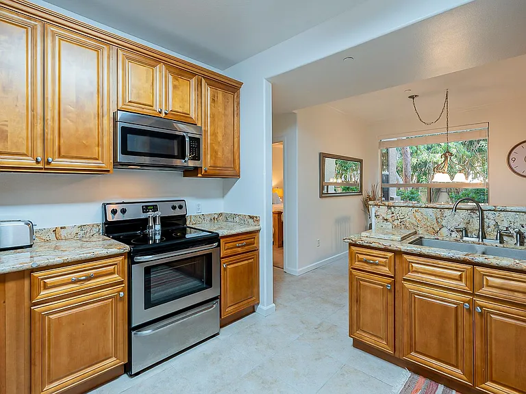 Fully equipped kitchen and home