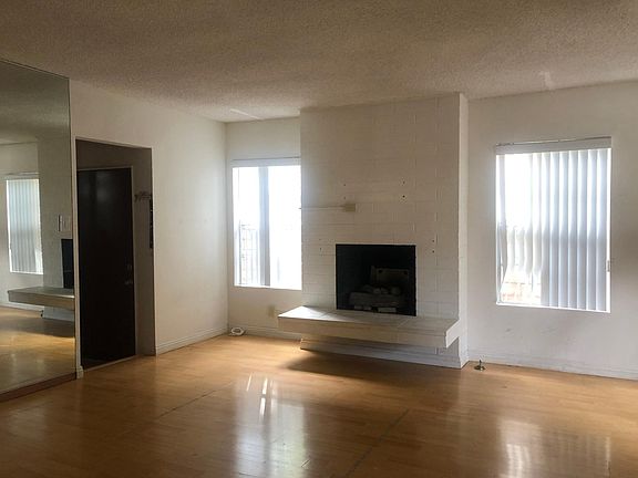 Living room with fireplace