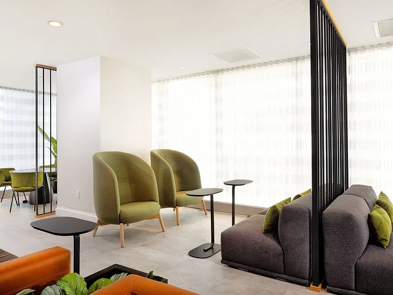 Resident lounge with co-working space