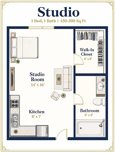 Floor plan Studio