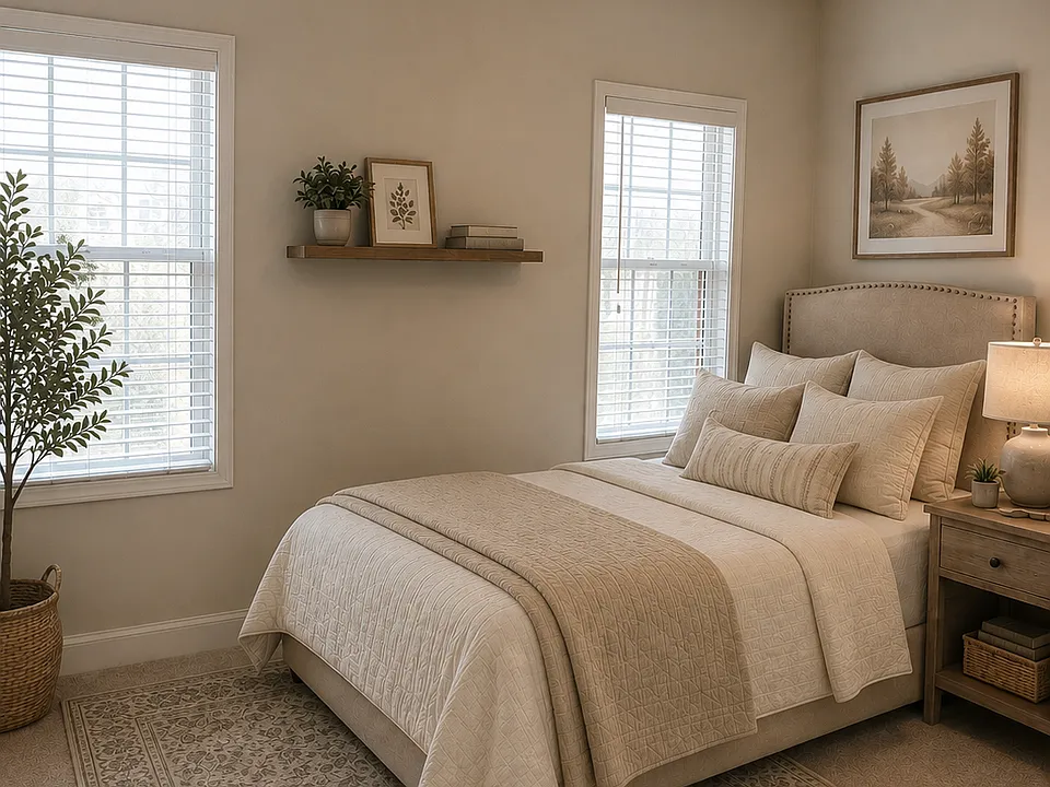 Virtually staged to illustrate furnishing possibilities.