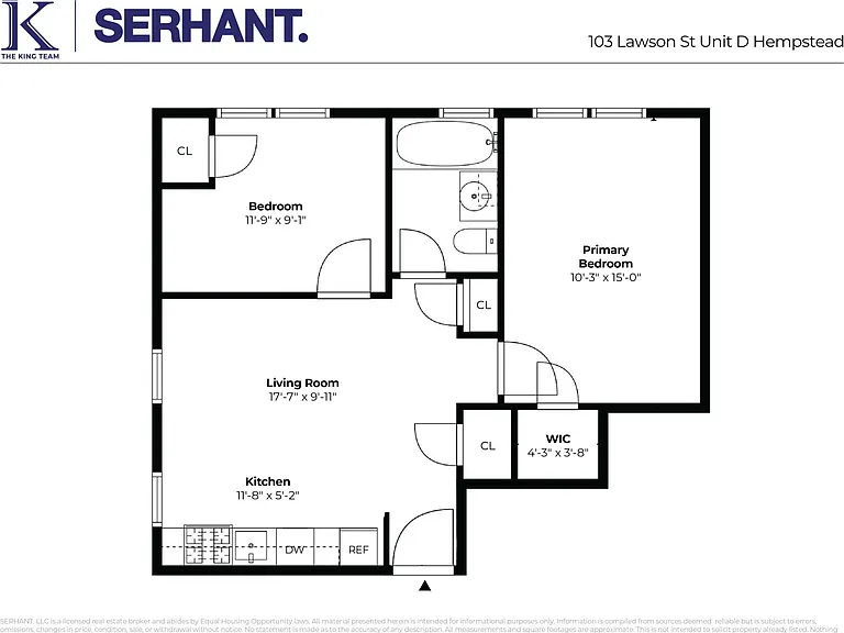 Floorplan of unit #D