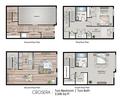 Floor plan Crosera Townhome