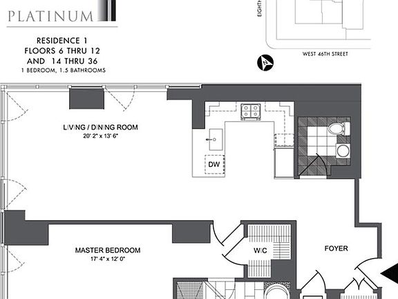 4th image of 247 W 46th St APT 3101