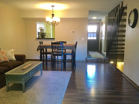 Main floor living room walks out to the patio.