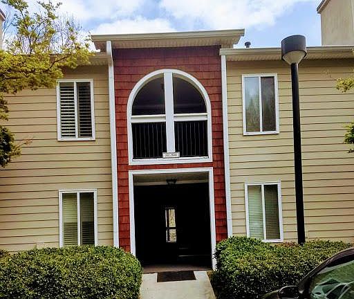 Entrance to condo is on the street level from the front and second level in the back facing Webster Drive. There are NO STAIRS to enter the condo.