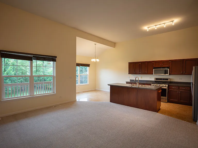 Great Room with view of dining area and kitchen .. Open concept