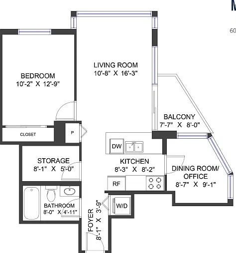 1 bed, 707 sqft, $2,750 — Photo 1