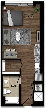 Floor plan Studio-4E