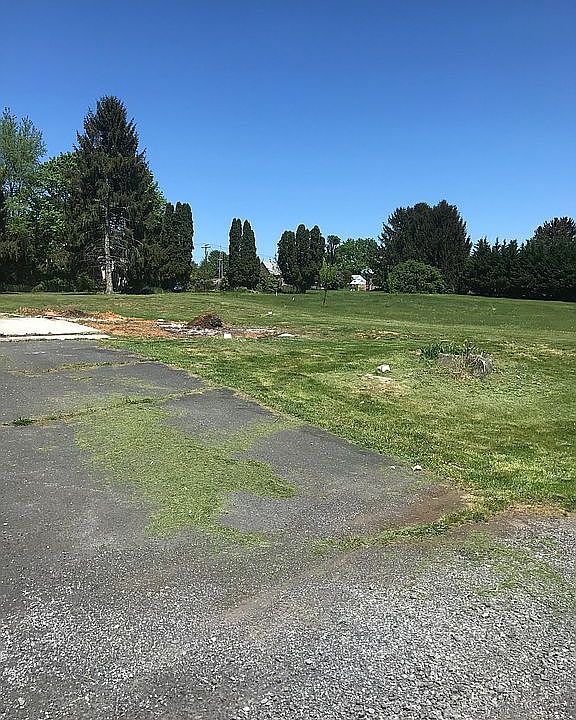 Right side of lot.
