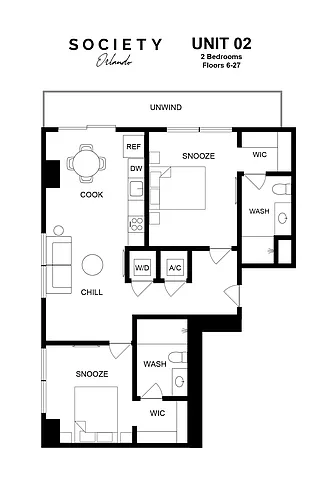 Floor plan 2 Bed - B7