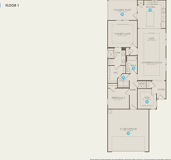 Compass Floor Plan, Quick Move-In Home, Floor 1