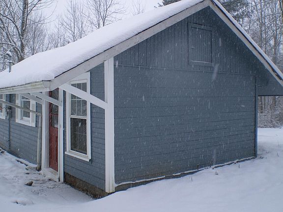 side of house - attic access