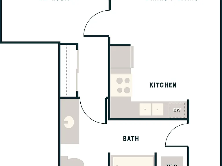 TRS2 - 1 Bed, 1 Bath - Apt A TRS2 - 1 Bed, 1 Bath - Apt A