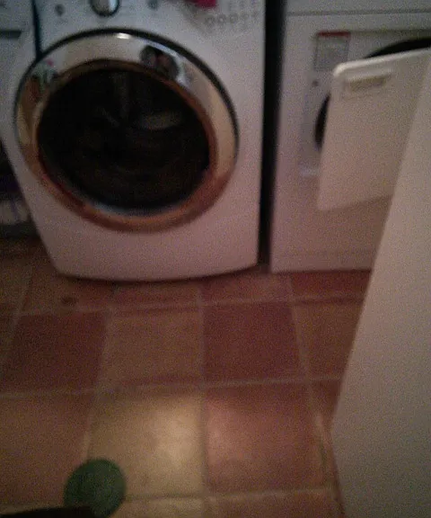 Laundry room in garden level