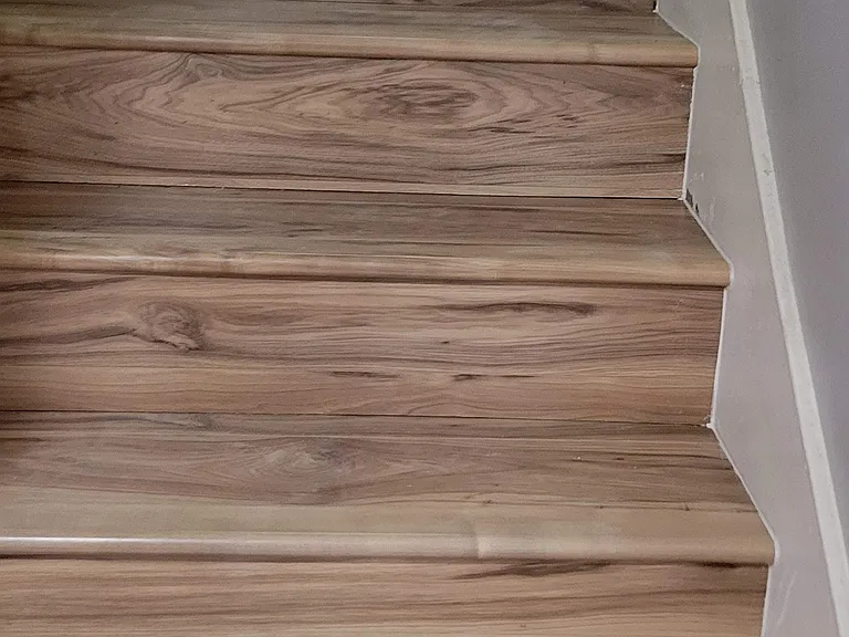 2022 Reno Pictures: Staircase with new floors installed (2022).
Current pictures will be uploaded after Monday, July 6th