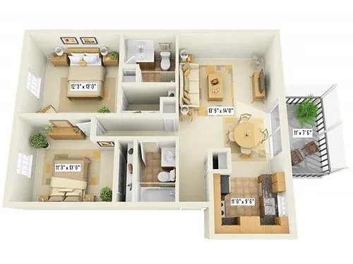 Floor plan B2R