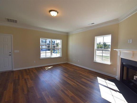 Family room with fireplace