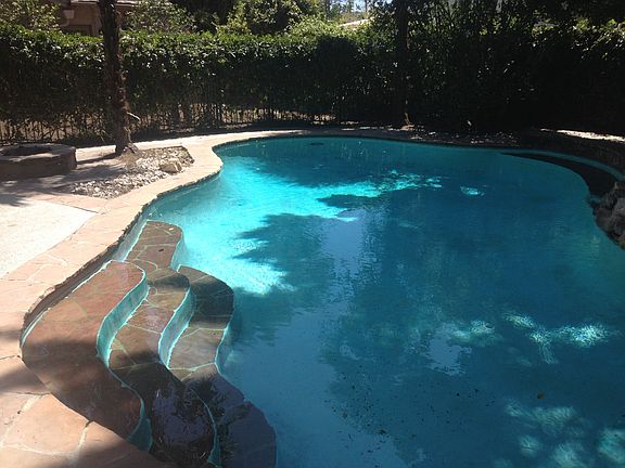 Pool with spa and firepit