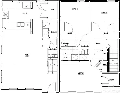 Floor plan 3 Bedroom