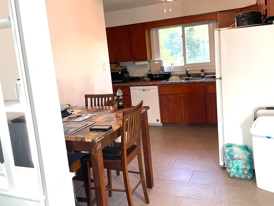 Kitchen and dining area