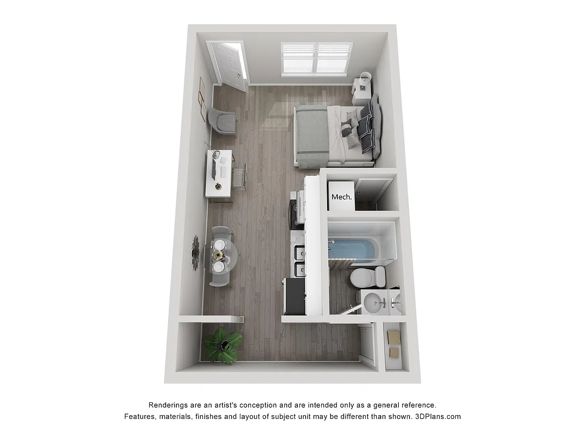 Floor plan A1 Studio
