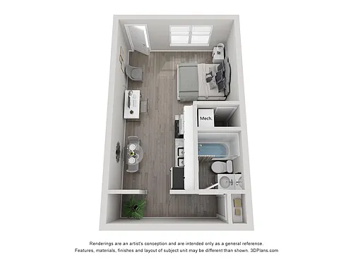 Floor plan A1 Studio