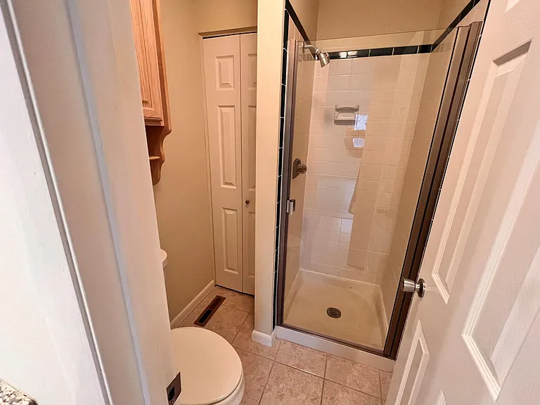Primary Bathroom with linen closet