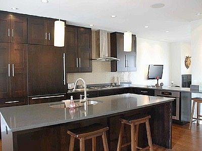 State of the art kitchen featuring stainless steel appliance