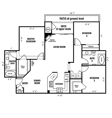 Floor plan 3B