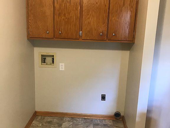 Laundry area in kitchen