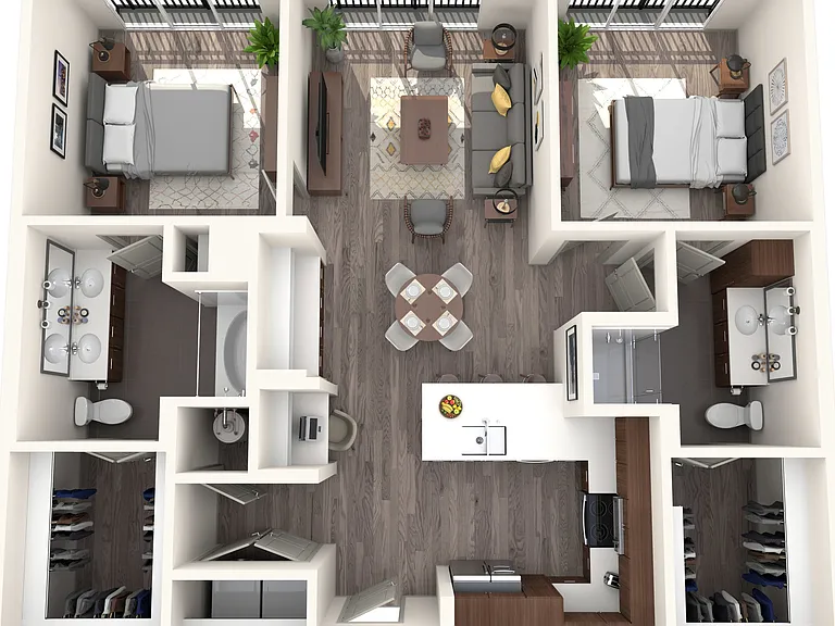 2 BR 2 Bath Apartment 2 BR 2 Bath Apartment