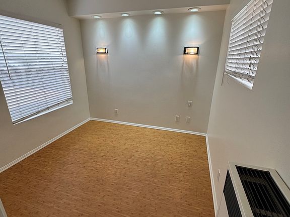Bedroom with wall heater