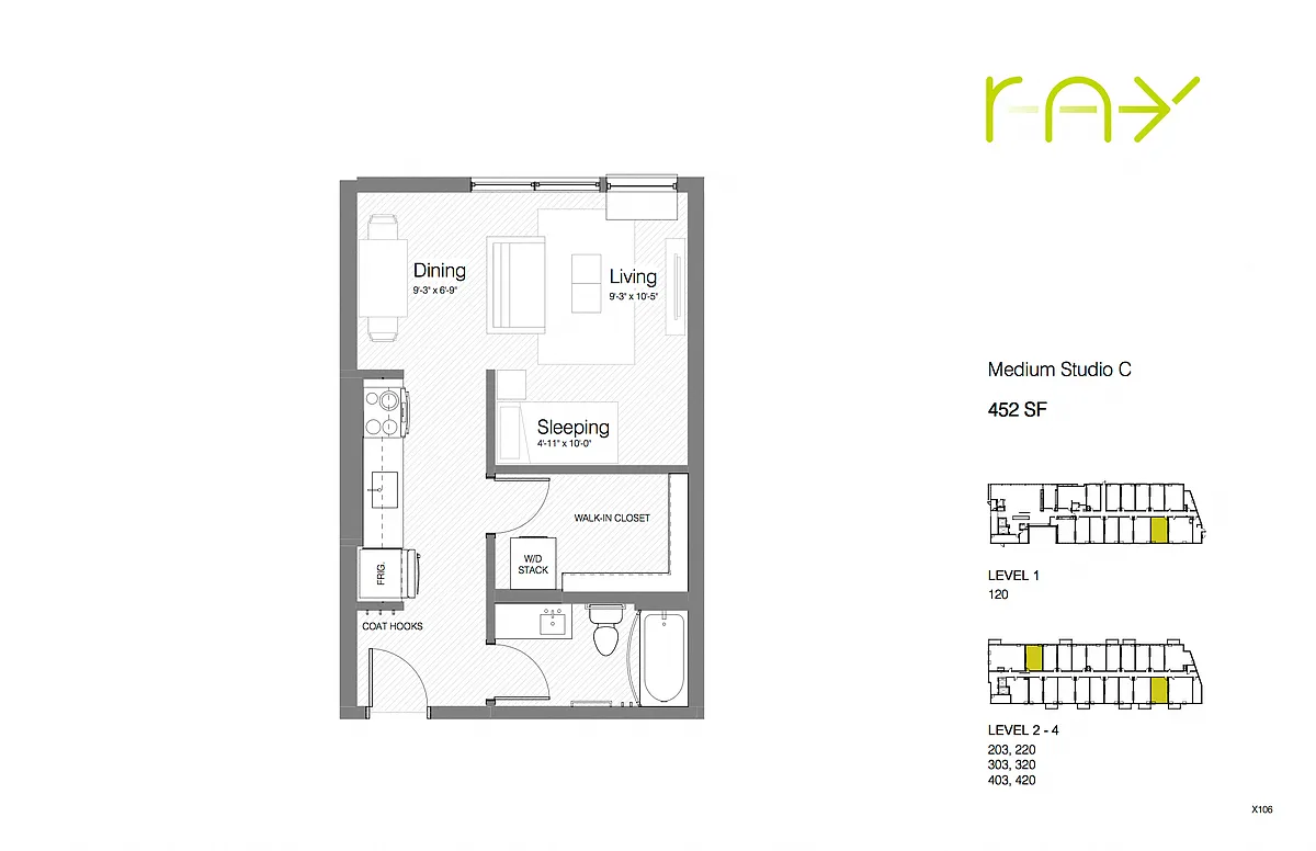 Floor plan Medium Studio C