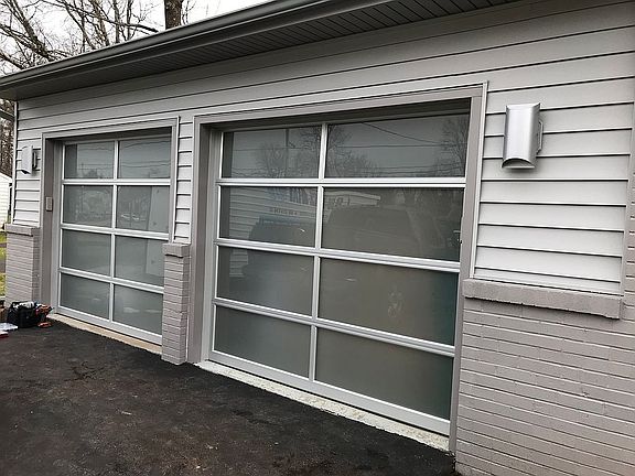 Modern frosted panel doors