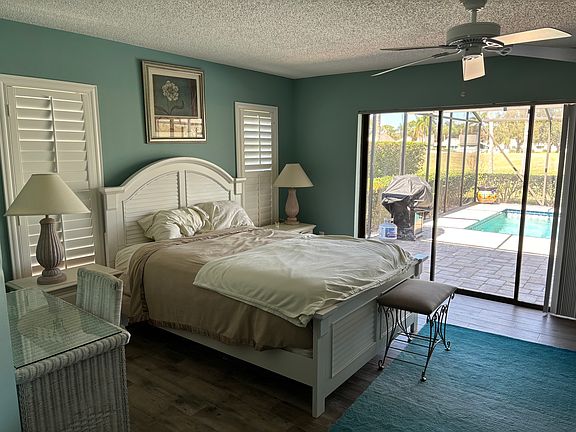 Master bedroom opens to pool
